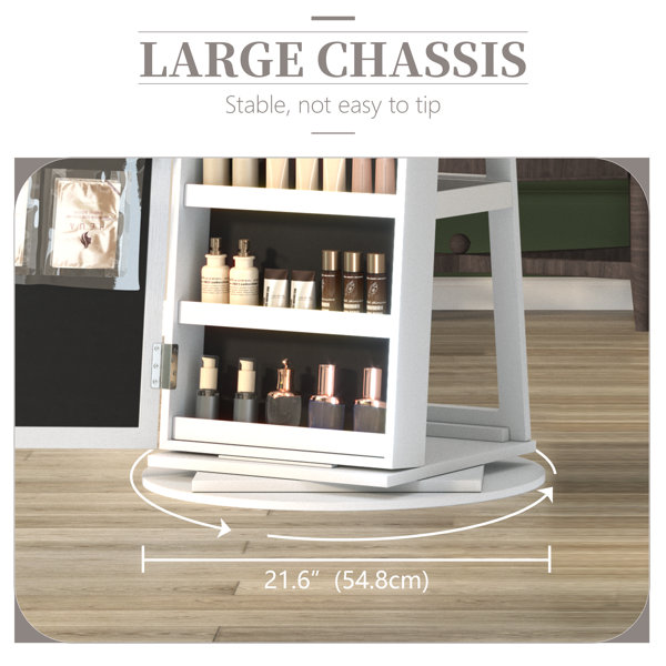 Loon Peak® Chrisney 21.6'' Wide Jewelry Armoire with Mirror & Reviews